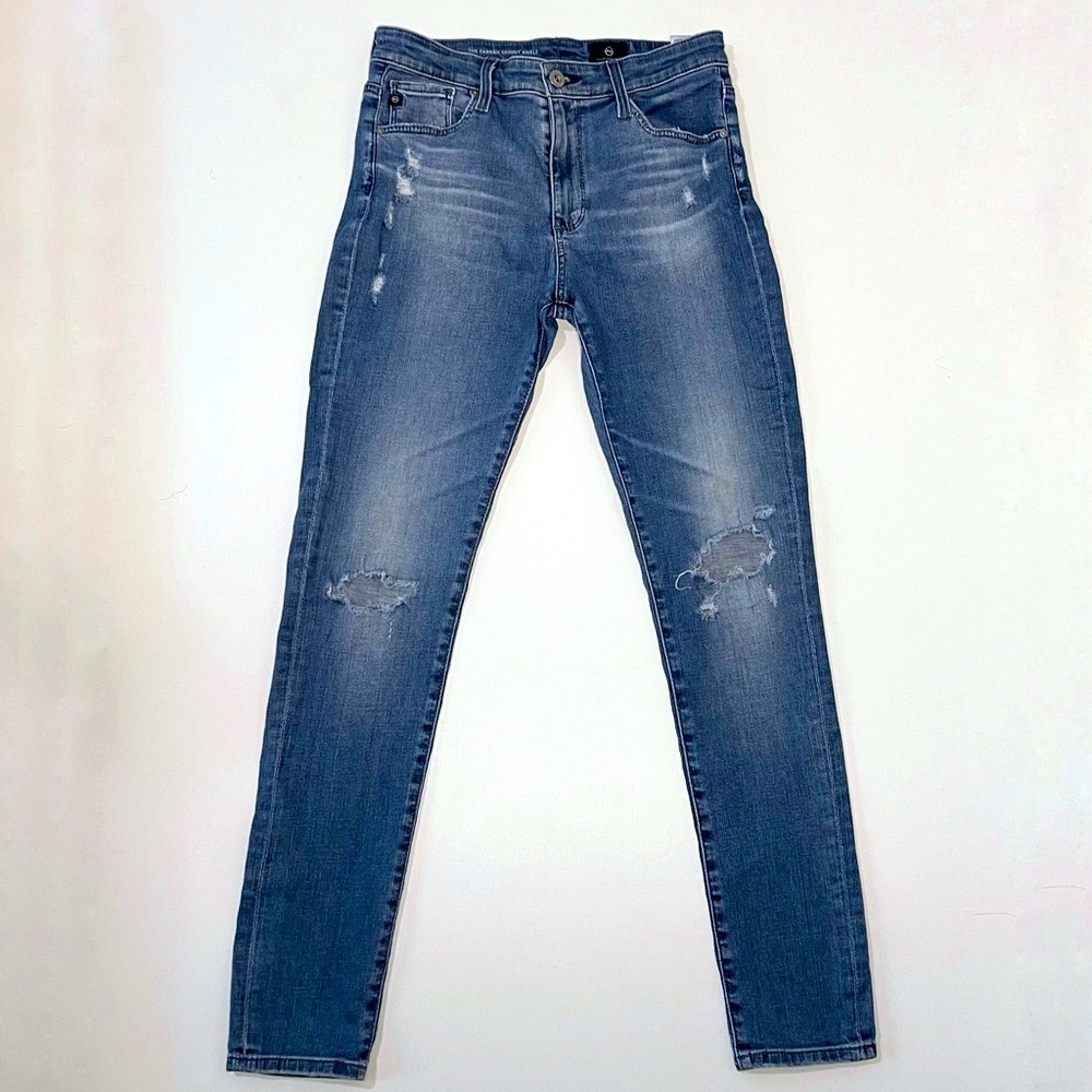Adriano Goldschmied, The Farrah Skinny Ankle jeans, distressed, size 26